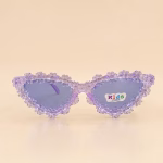 cat eye purple sunglasses