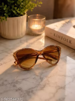 Brown butterfly design women sunglasses