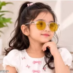 Yellow panto style Kids sunglasses for 5 to 10 years kids